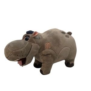 Disney Lion Guard Beshte Hippo Plush TY Beanie Baby 6” EUC Stuffed Toy